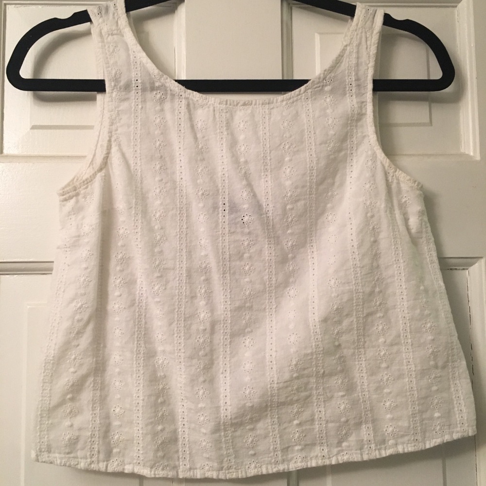 Brandy Melville open back eyelet top